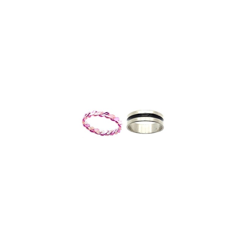 Dynamic Retail Global Set of 2 Unisex Ring