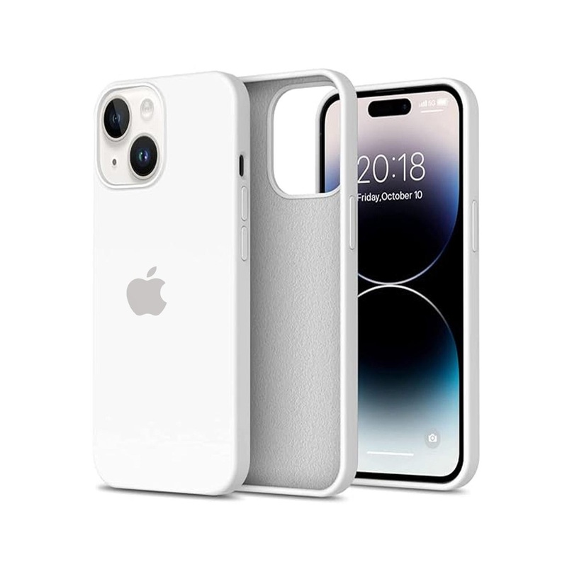 TREEMODA Solid Silicon iPhone 14 Plus Back Case Mobile Accessories