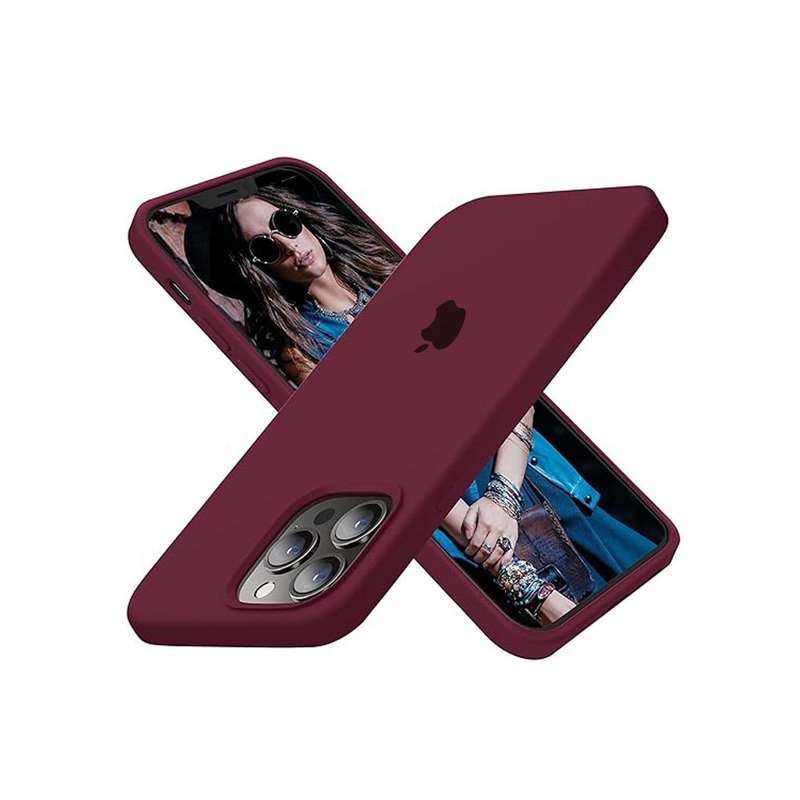 TREEMODA Solid Silicon iPhone 14 Pro Back Case Mobile Accessories