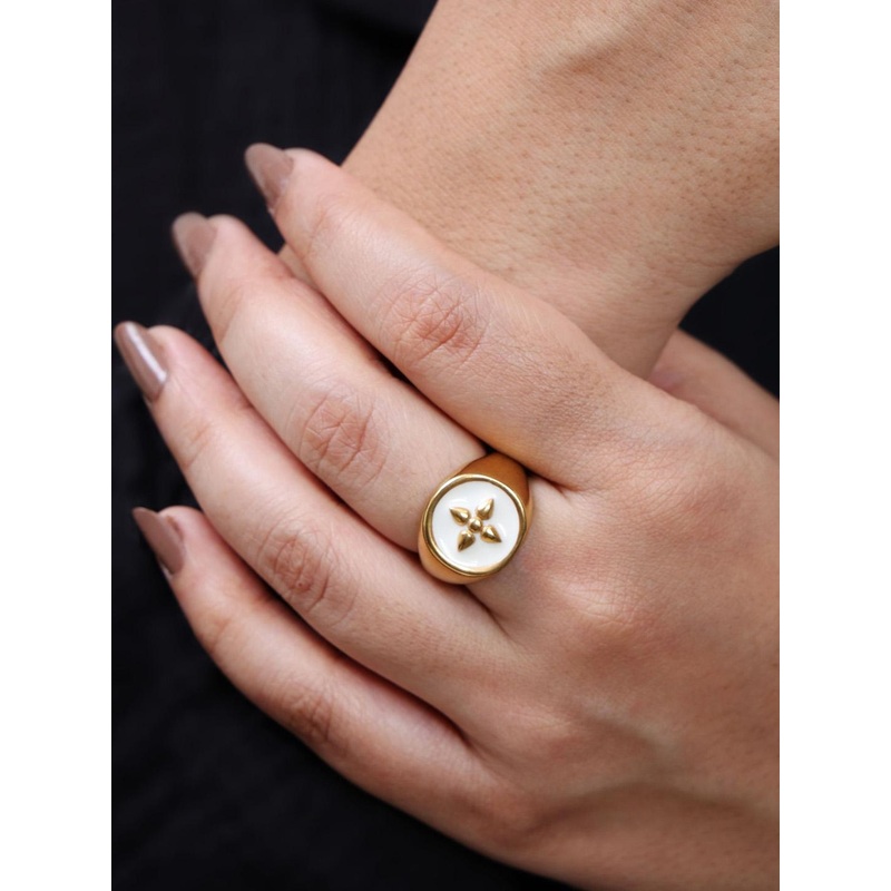 VIARI ACCESSORIES Gia Gold-Plated Finger Ring