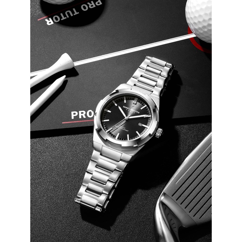 Daniel Hechter Men Round Dial & Stainless Steel Straps Analogue Watch DHM1022-11