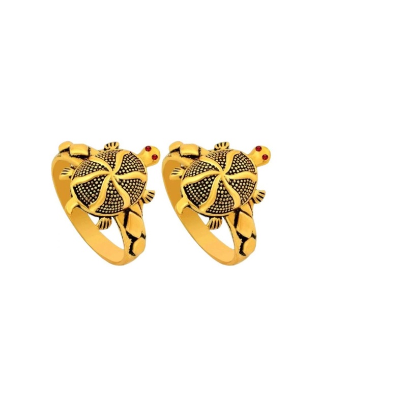 Dynamic Retail Global TURTLE RING Gold Alloy Ring ()