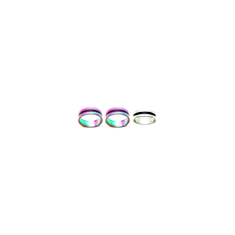 Dynamic Retail Global Set Of 3 Unisex Multicolor Ring