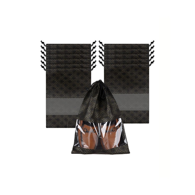 Aura Pack Of 12 Golden Dot-Printed Shoe Cover Shoe Accessories