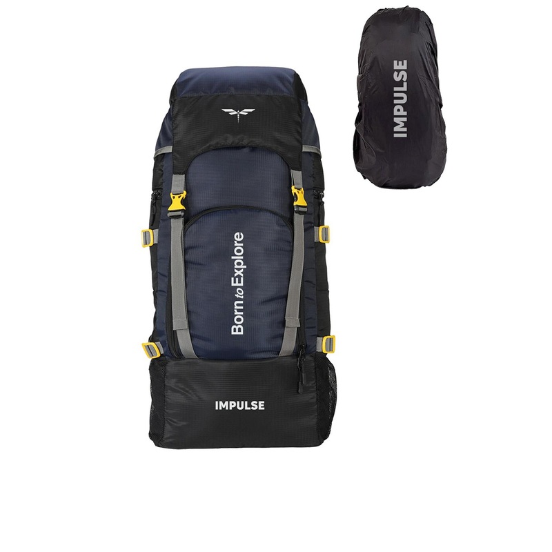 Impulse Navy Blue Solid Keep Discovering 60 Litres Waterproof Rucksack