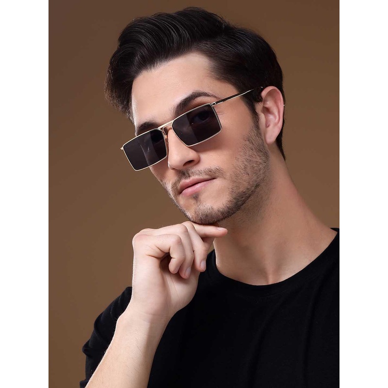 Voyage Unisex Black UV Protected Square Sunglasses 2057MG3572Z