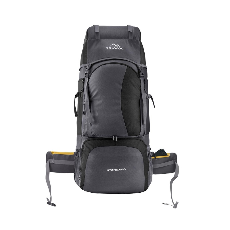 TRAWOC STONEX 60L Solid Rucksack Trekking Outdoor Adventures Unisex