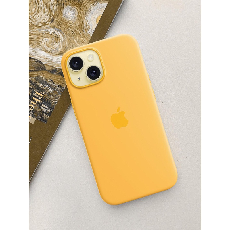 TREEMODA Solid Silicone iPhone 15 Plus Back Case Mobile Accessories