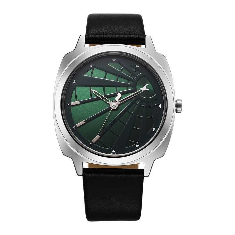 Fastrack Men Brass Printed Dial & Leather Straps Analogue Watch 3322SL01