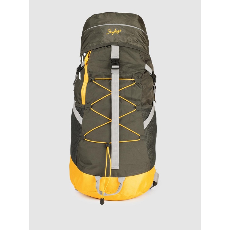 Skybags Unisex Colourblocked & Brand Logo Print Vertex Band Rucksack With Rain Cover