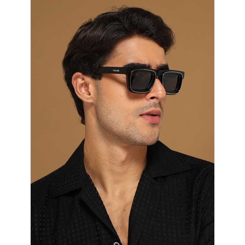 Voyage Unisex Square Sunglasses with UV Protected Lens 98204MG6421