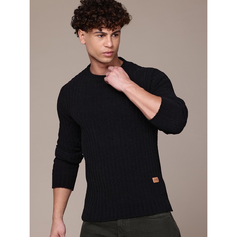The Roadster Lifestyle Co. Long Sleeves Ribbed Sweater