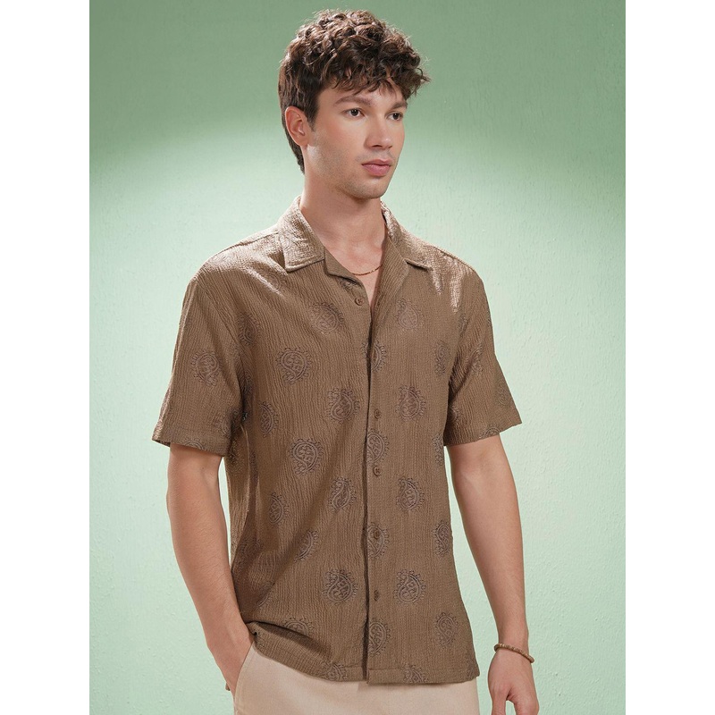 HIGHLANDER Men Comfort Opaque Casual Shirt