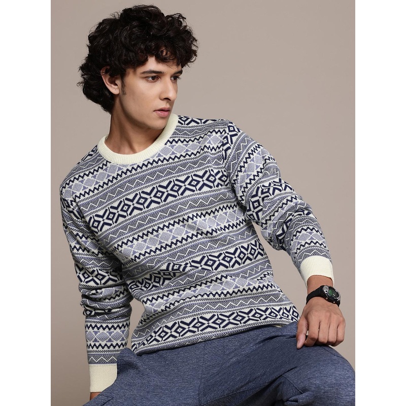 The Roadster Lifestyle Co. Geometric Pullover