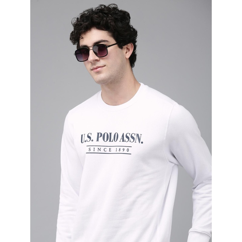 U.S. Polo Assn. Brand Logo Printed Sweatshirt