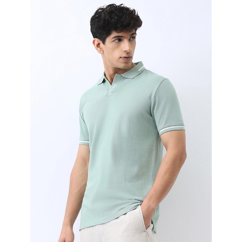 Urbano Fashion Men Solid Regular Fit Half Sleeve Cotton Polo T-Shirt