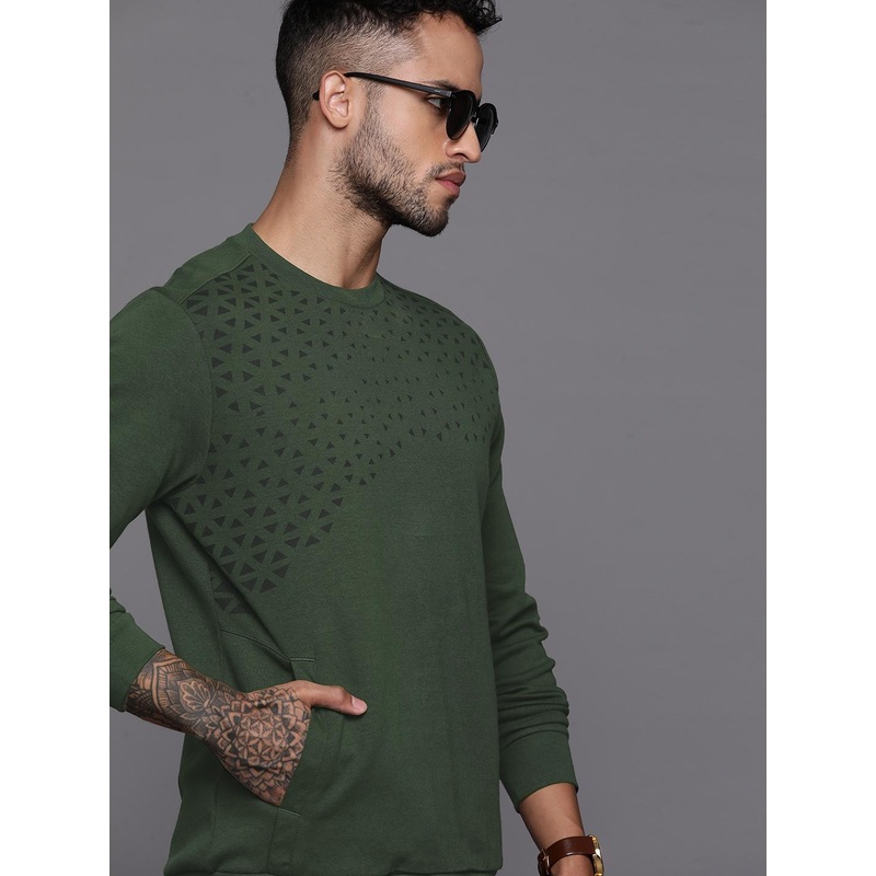 Allen Solly Geometric Printed Reflective Detailed Sweatshirt