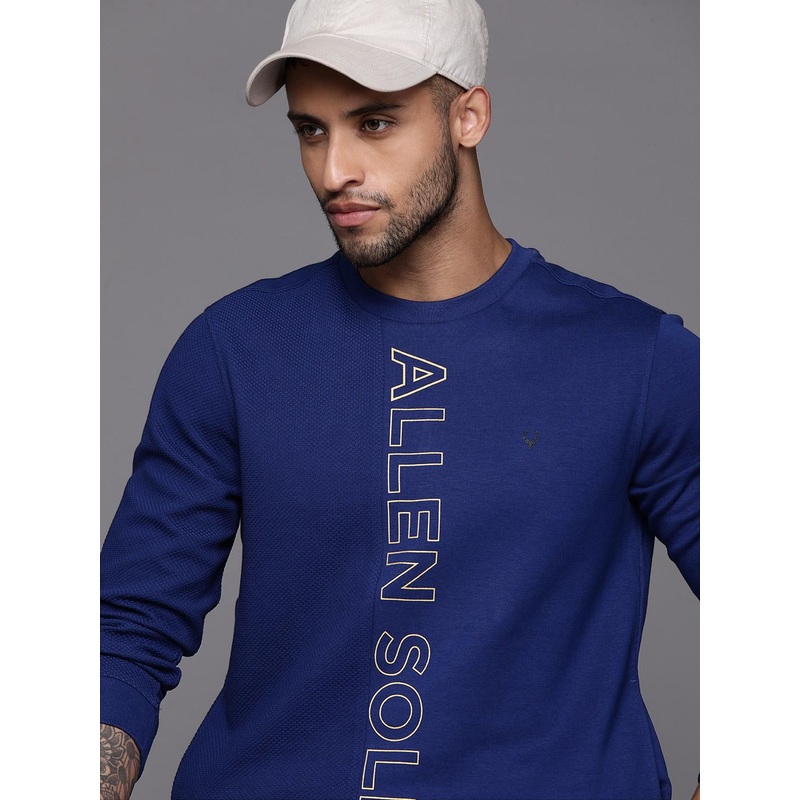Allen Solly Self-Design Brand Logo Printed Sweatshirt