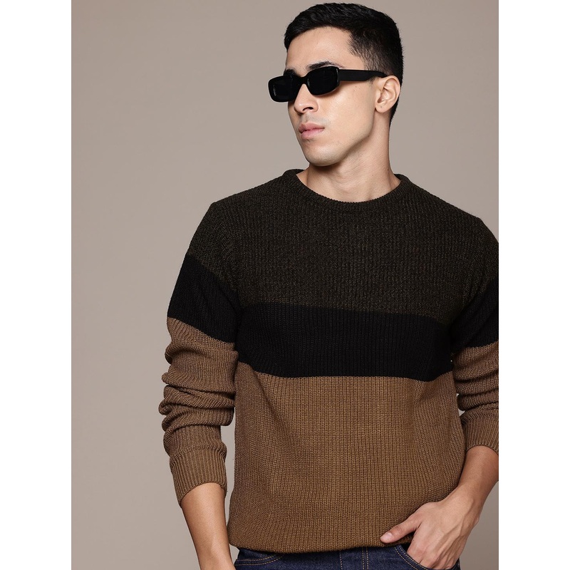 The Roadster Lifestyle Co. Colourblocked Pullover
