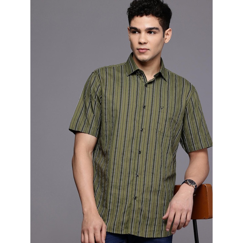 Allen Solly Pure Cotton Classic Fit Striped Casual Shirt