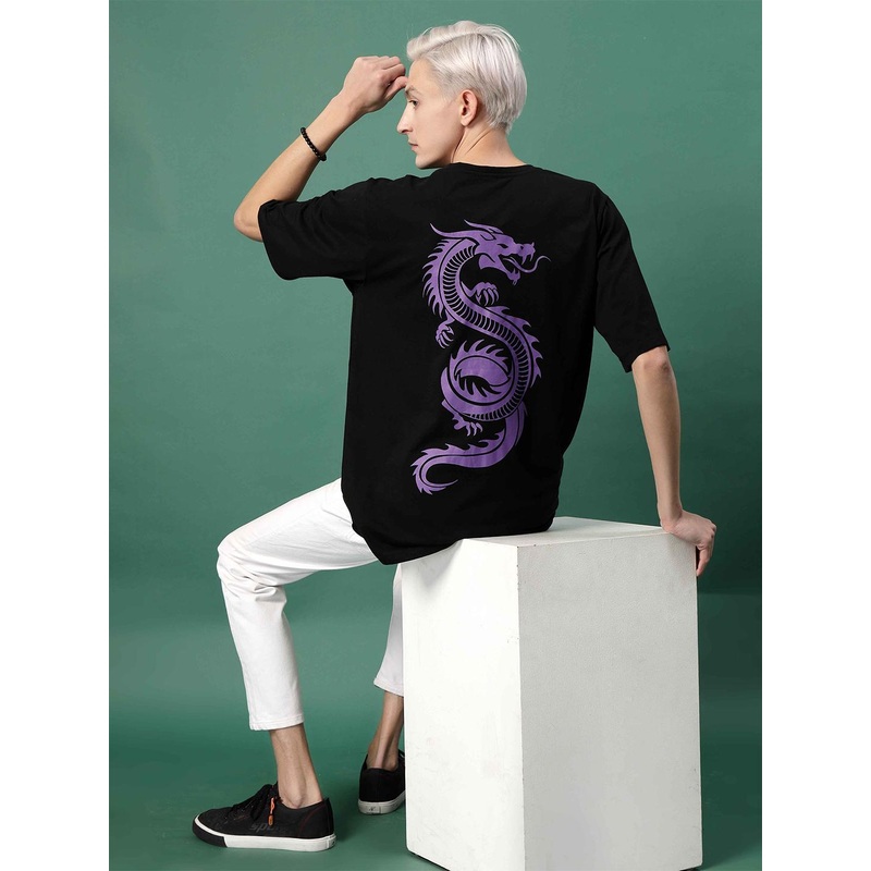Rigo Printed Jersey Drop Shoulder Oversized T Shirt