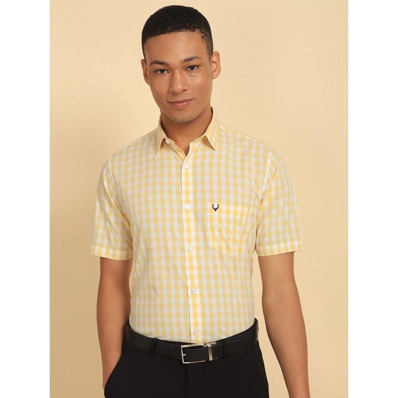 Allen Solly Slim Fit Checked Cotton Formal Shirt