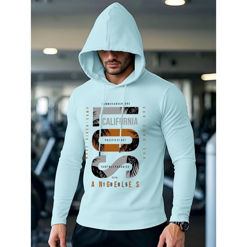 AUSK Men Typography Printed Hooded  T-shirt