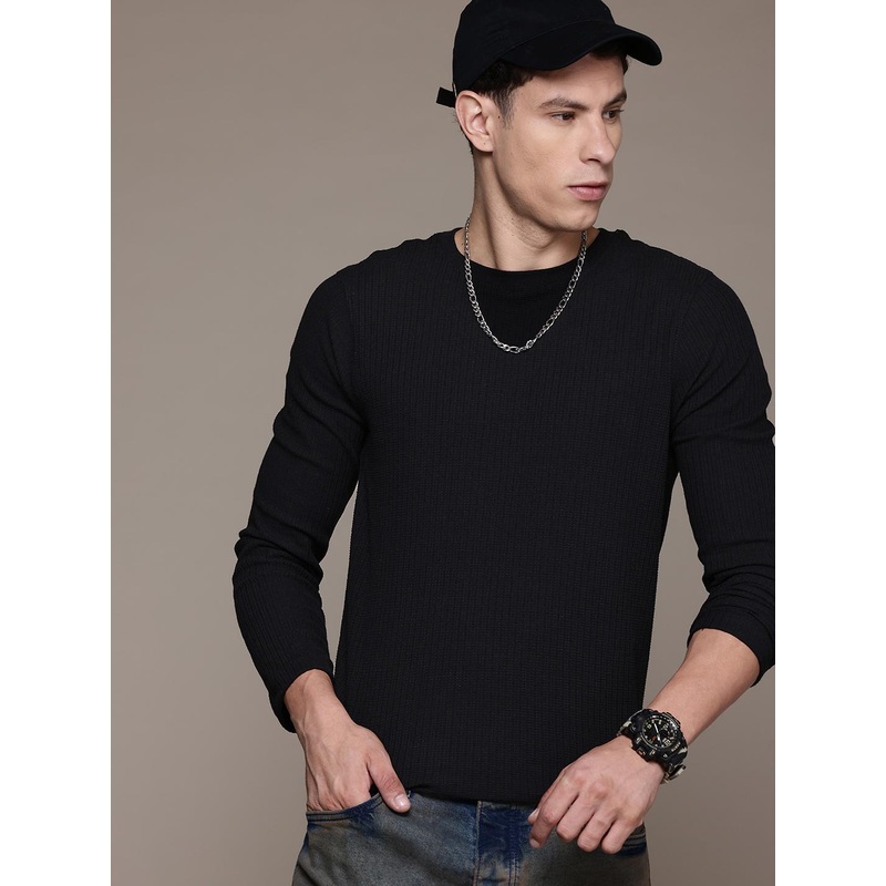 The Roadster Lifestyle Co. Textured T-shirt