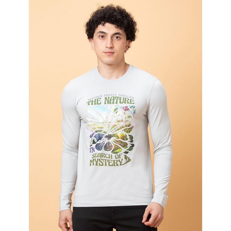 Being Human Men Biker Printed Applique T-shirt