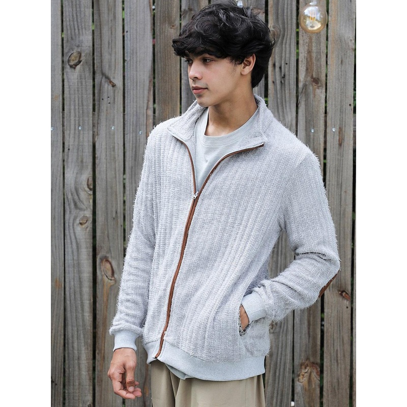Campus Sutra  Windcheater Mock Collar Cotton Bomber Jacket
