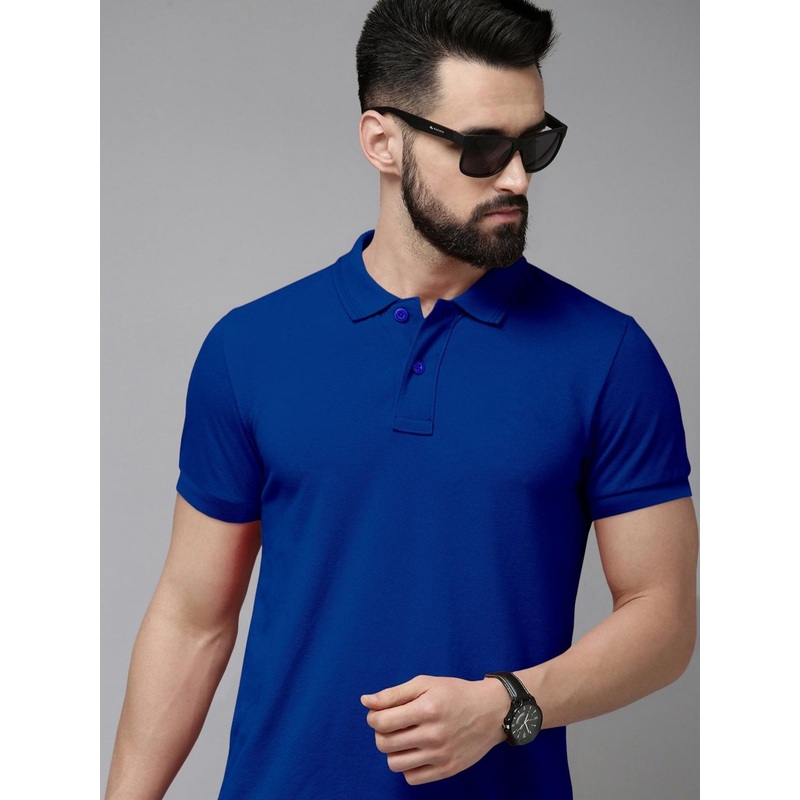 Metronaut Men Polo Collar Pockets Slim Fit T-shirt