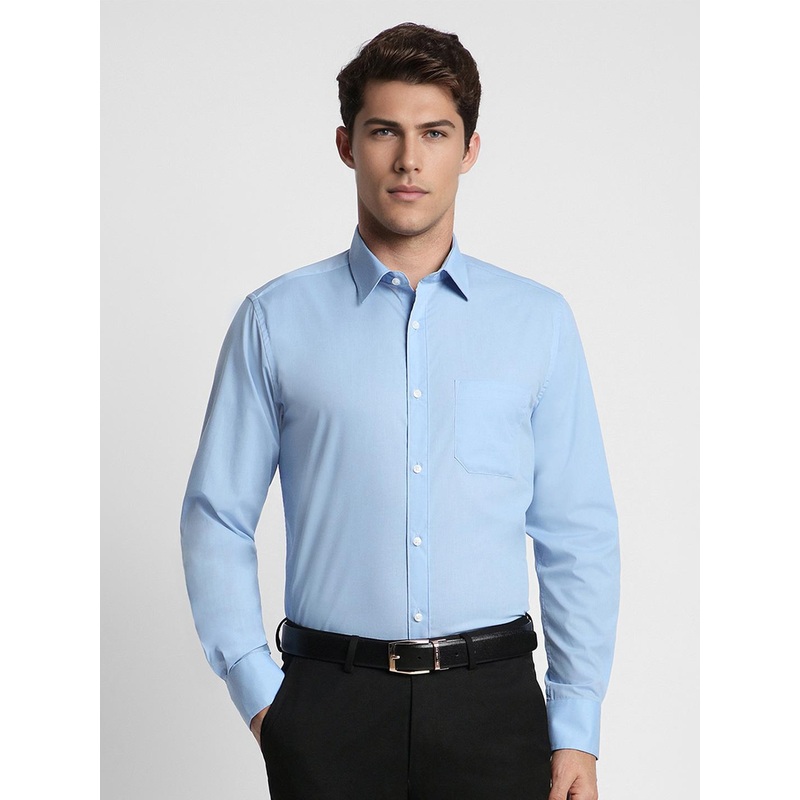 Peter England Men Blue Formal Shirt