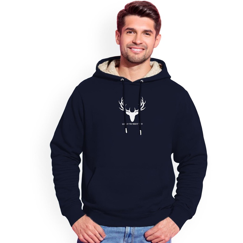 TOGS & TERRE Men Printed Hooded Sweatshirt