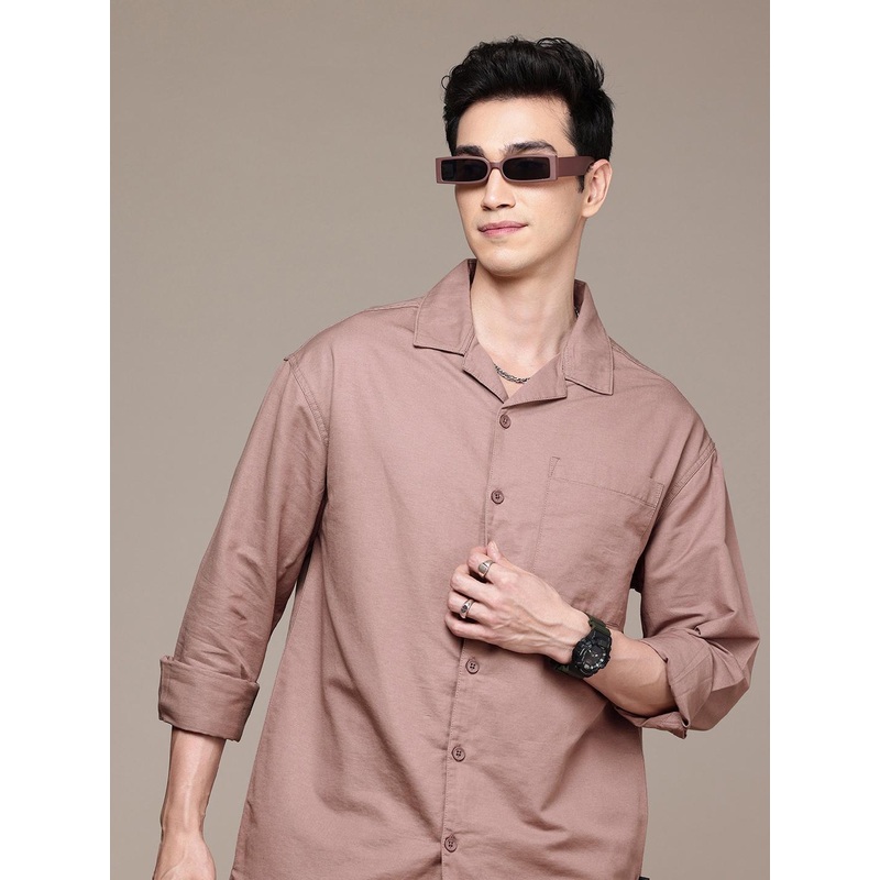 WROGN Pure Cotton Oversized Shirt