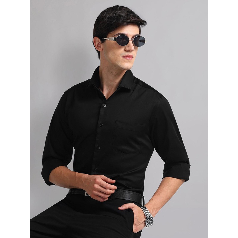 AD By Arvind Convertible 3 Collar Modern Fit Formal Shirt