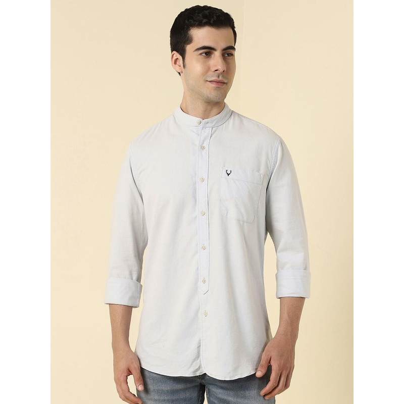 Allen Solly Cotton Band Collar Casual Shirt