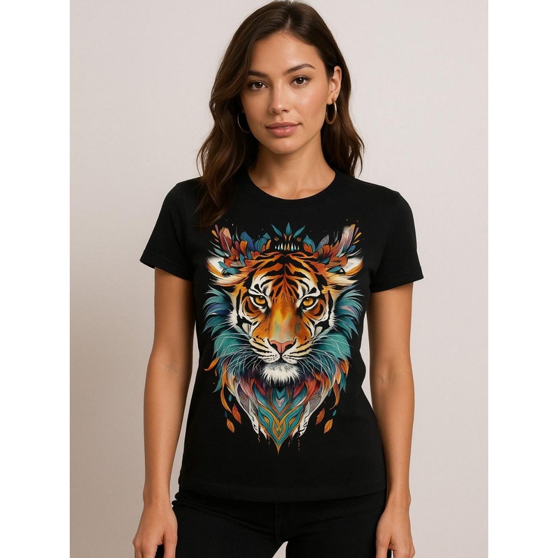 Anikmart Unisex Dri-FIT Animal Printed Round Neck Cotton T-shirt