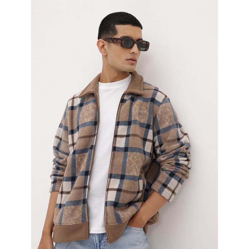 Roadster Men Checked Tailored Jacket