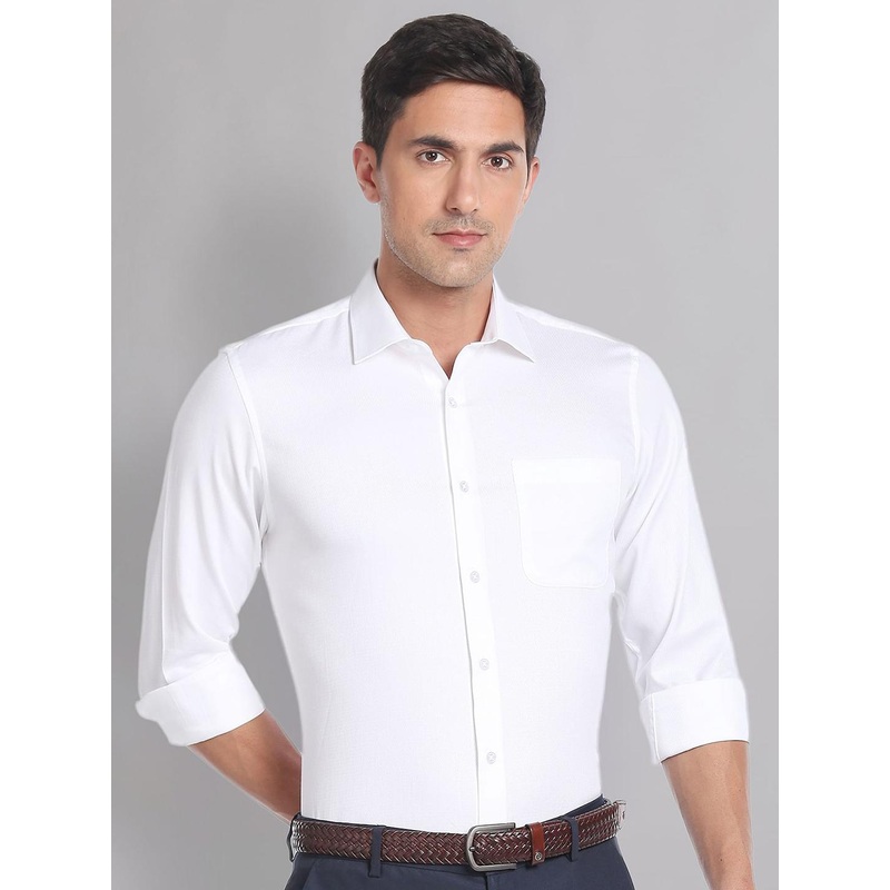 AD By Arvind Regular Fit Pure Cotton Formal Shirt
