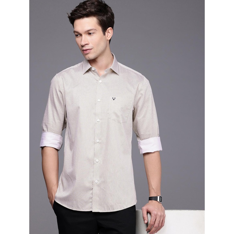 Allen Solly Floral Printed Pure Cotton Classic Fit  Casual Shirt