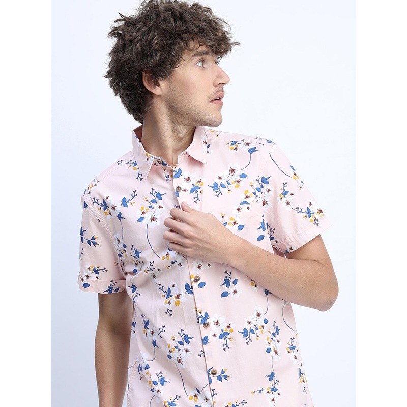 HIGHLANDER Men Slim Fit Printed Shirt