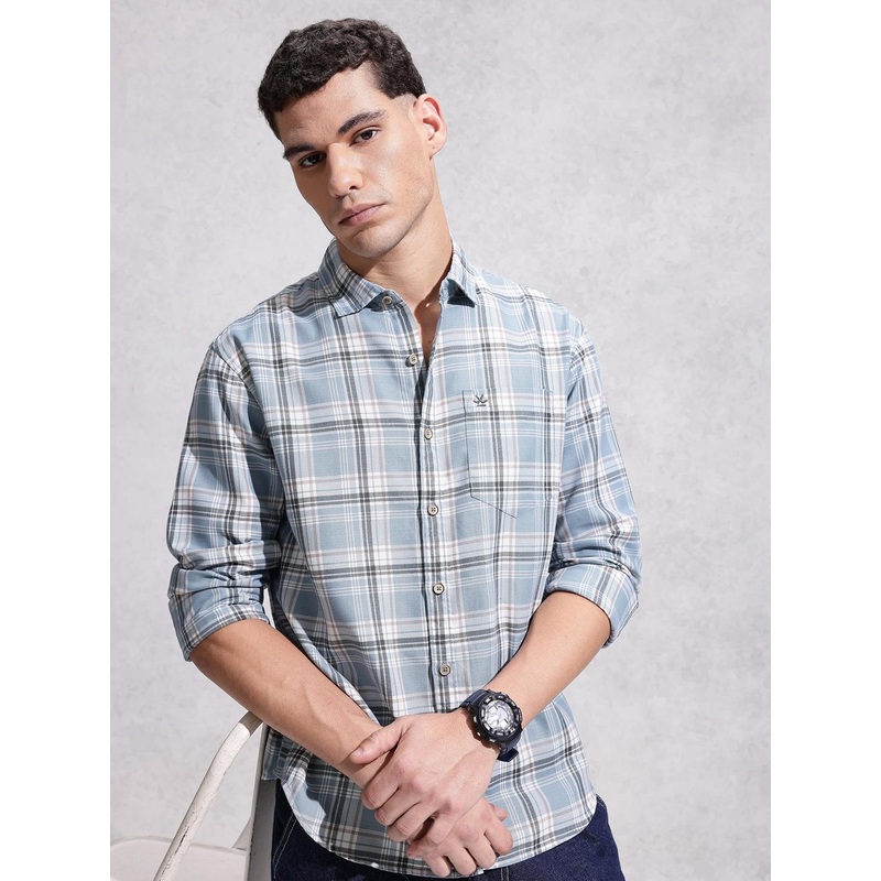 WROGN Comfort Fit Checked Casual Shirt