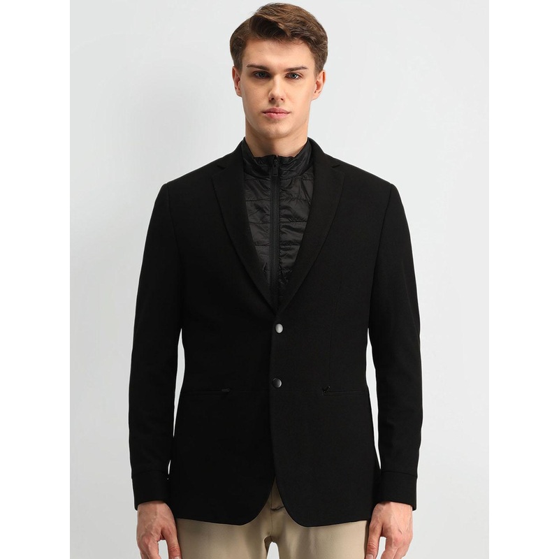Arrow Notched Lapel Single Breasted Slim-Fit Blazer
