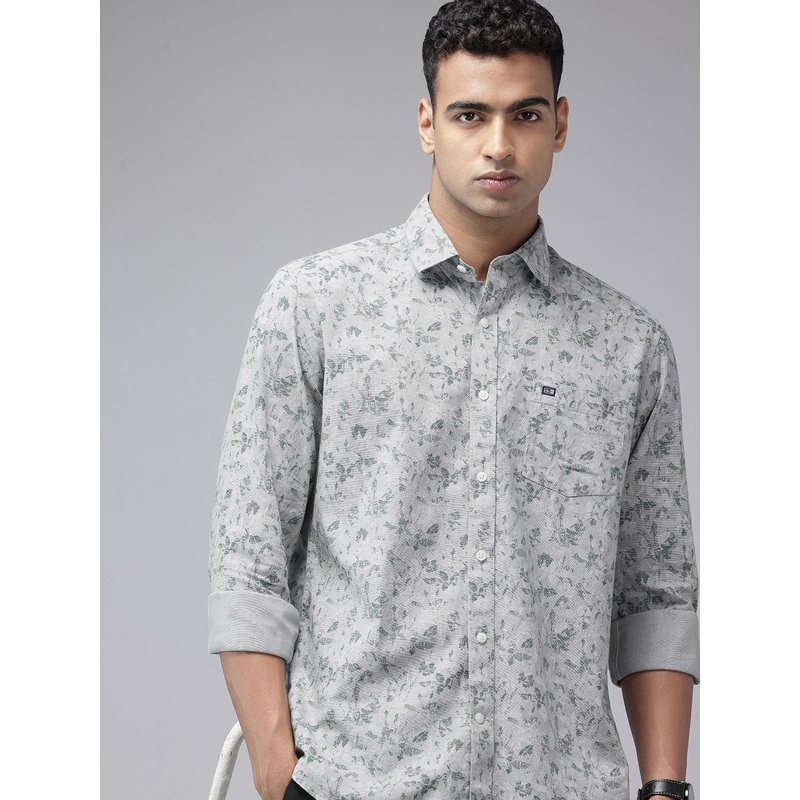 Arrow Sport Manhattan Slim Fit Floral Printed Pure Cotton Casual Shirt