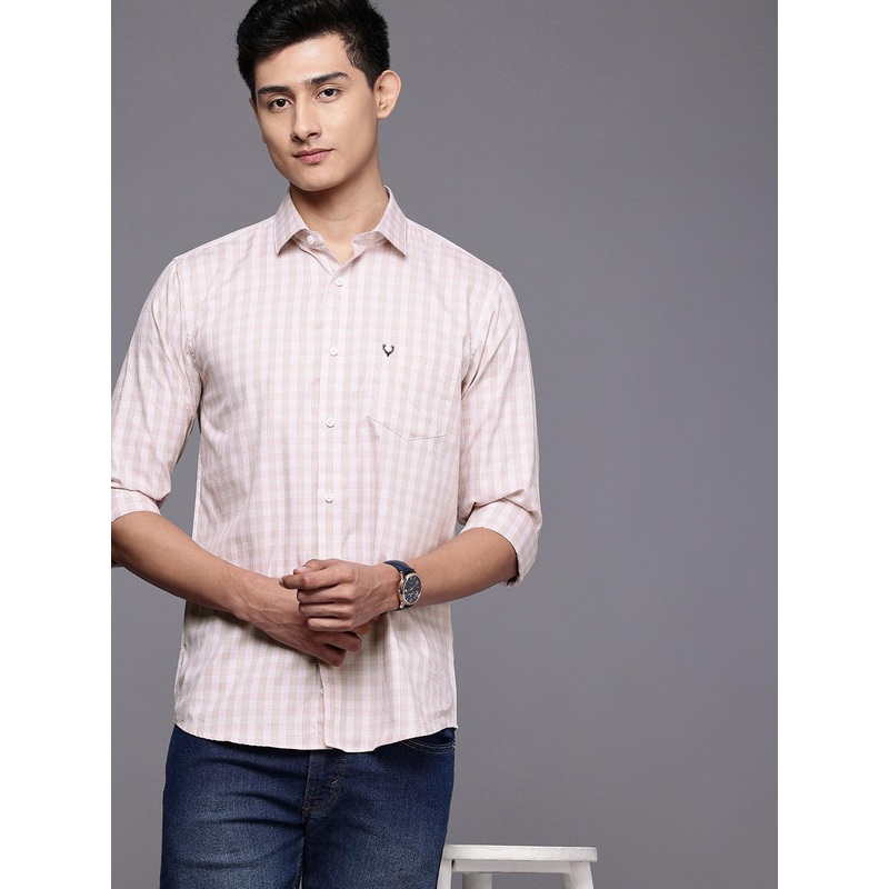 Allen Solly Pure Cotton Classic Fit Tartan Checked Casual Shirt