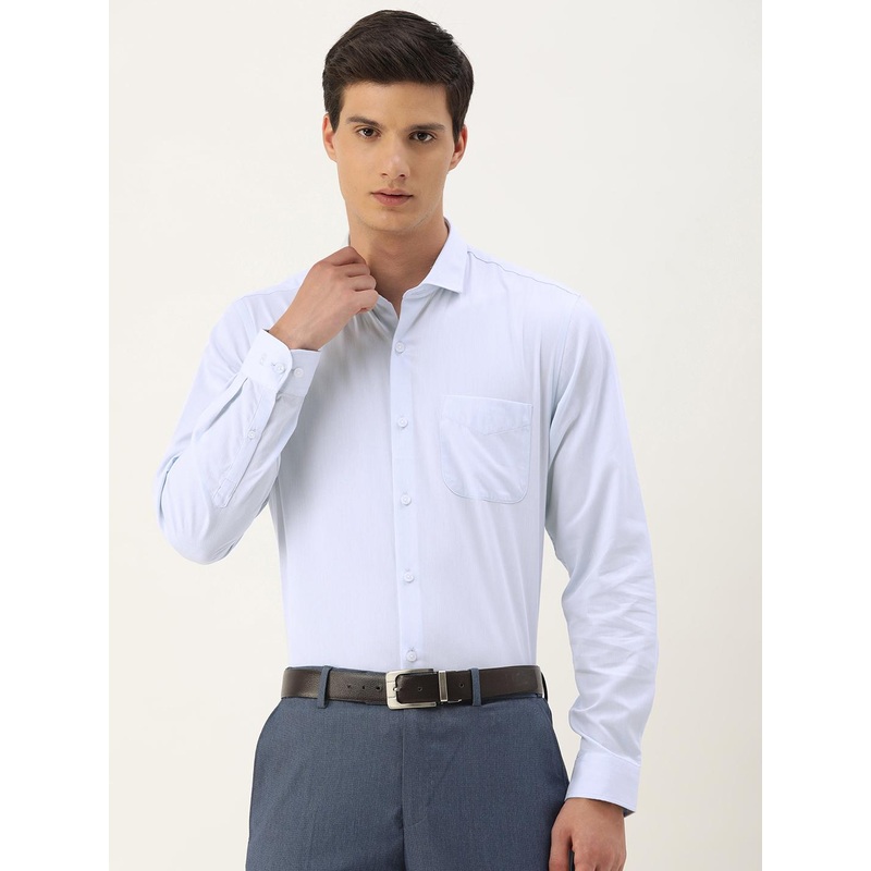 Peter England Men Slim Fit Opaque Formal Shirt