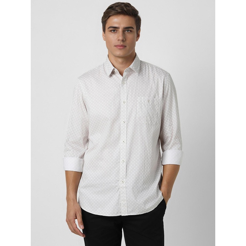 Van Heusen Sport Men Checked Cotton Casual Shirt