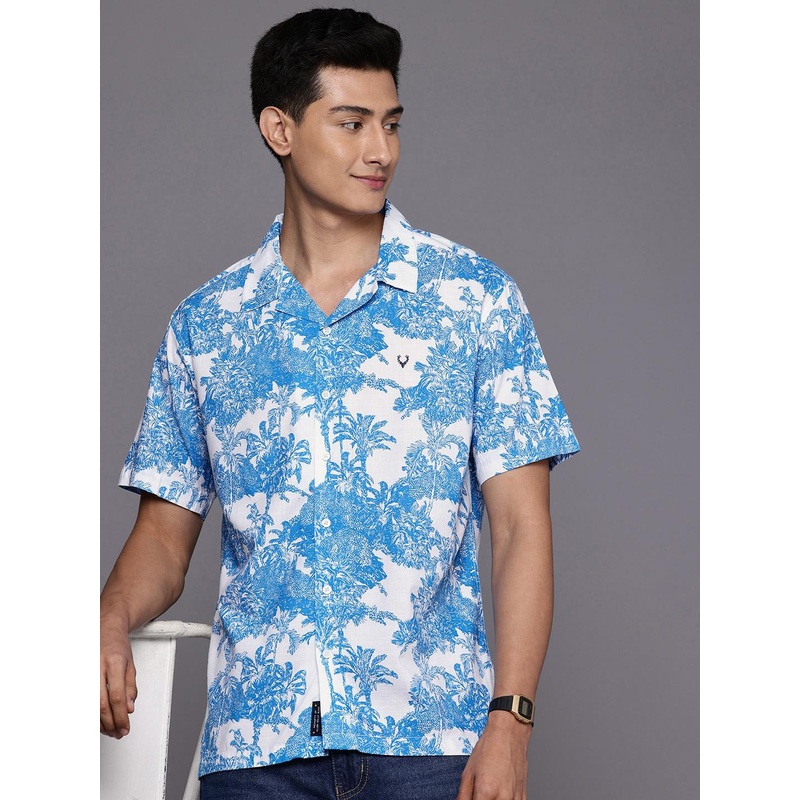 Allen Solly Relaxed Fit Tropical Printed Casual Shirt