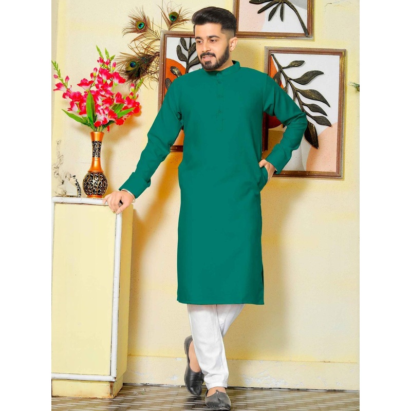 Archittam Men Thread Work Kurta