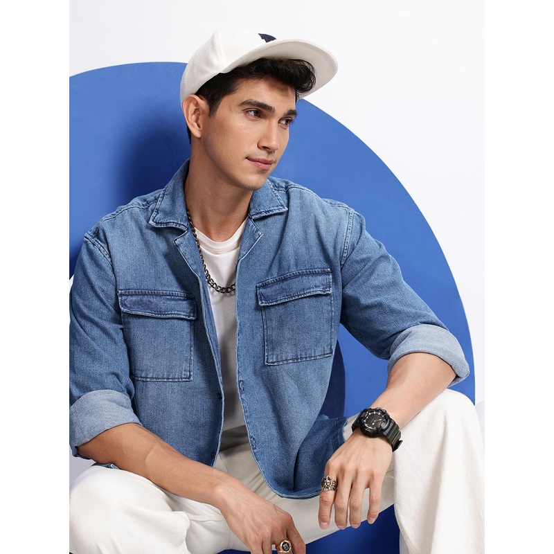 Aeropostale Denim Pure Cotton Casual Shirt